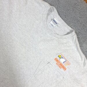 Harley-Davidson‎ VTG Retiree T-Shirt Pocket Crew Neck Graphic Tee 2XL rare
